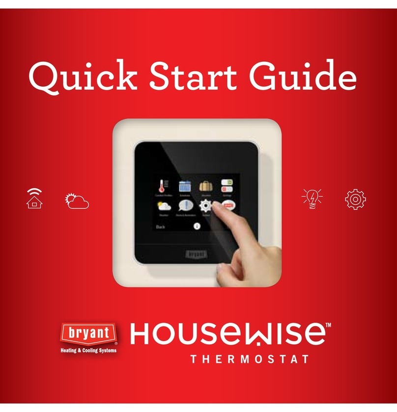 Bryant Housewise User manual