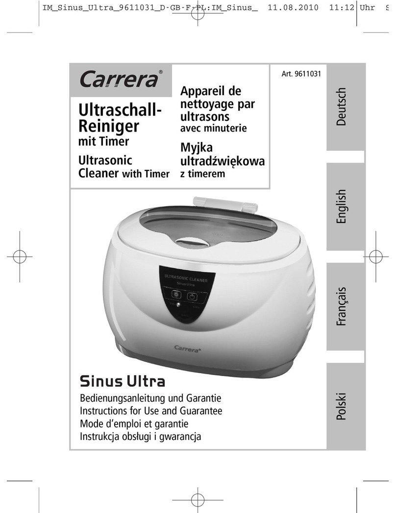 Carrera Sinus Ultra Instructions for use and guarantee
