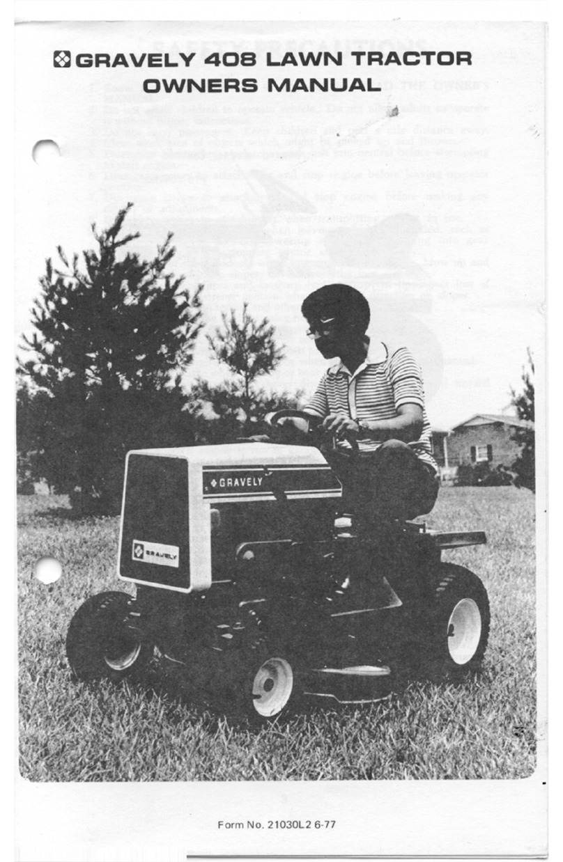 Gravely 408 User manual