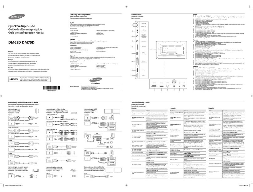 Samsung DM65D User manual