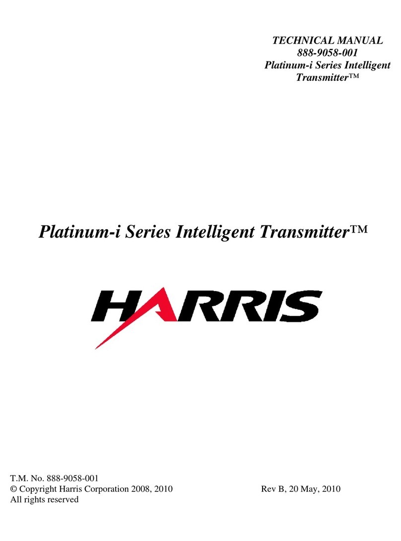 Harris Intelligent Transmitter Platinum-i Series User manual