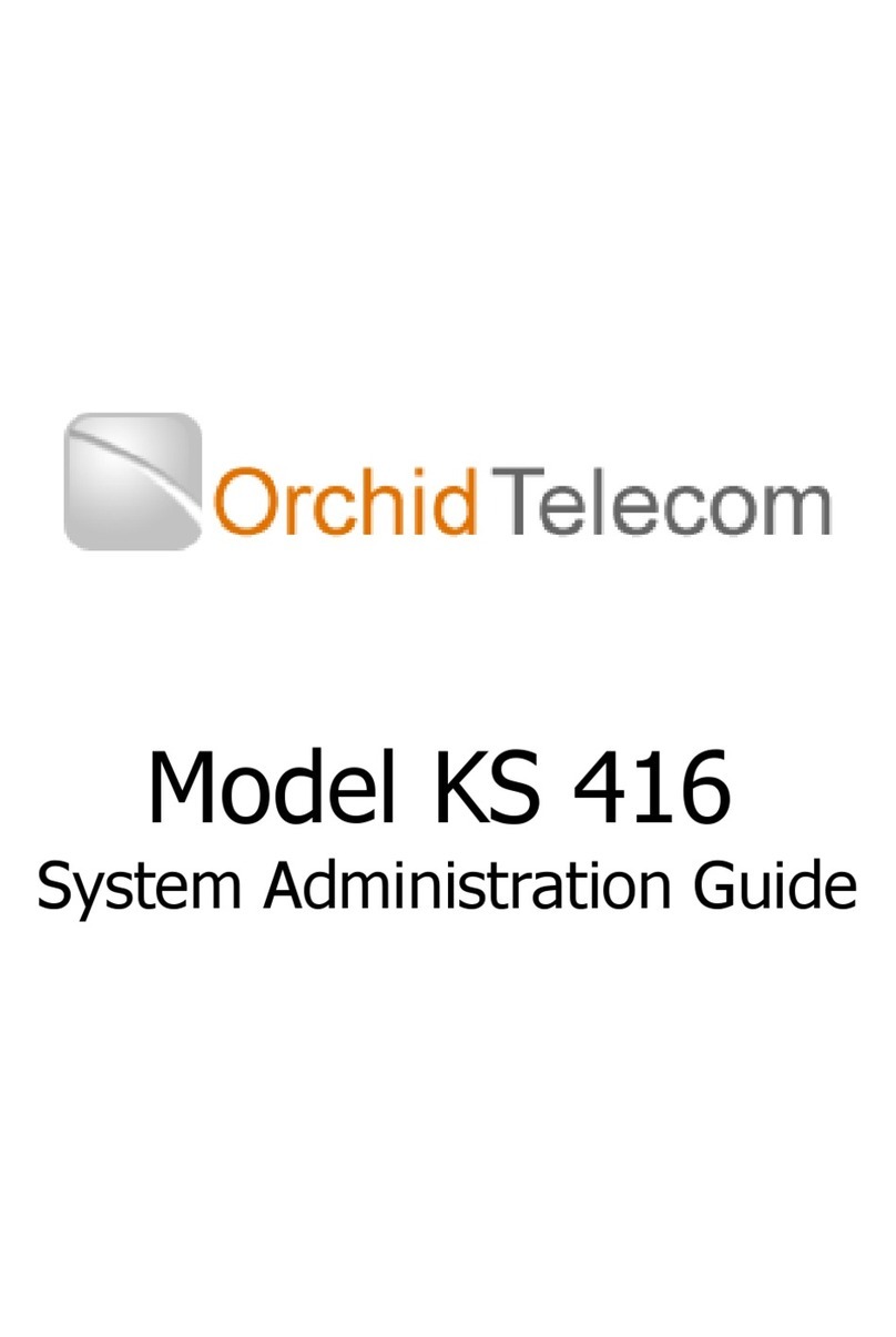 Orchid Telecom KS 416 System administration guide