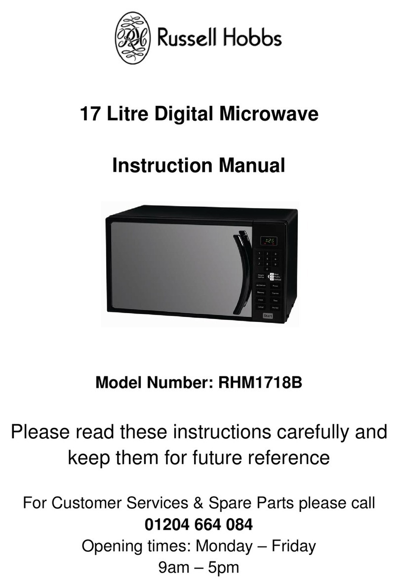 Russell Hobbs RHM1718B User manual