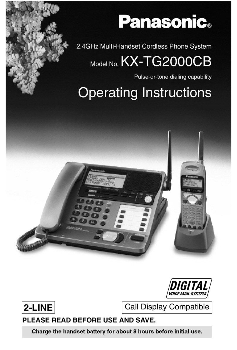 Panasonic KX-TG2000CB User manual