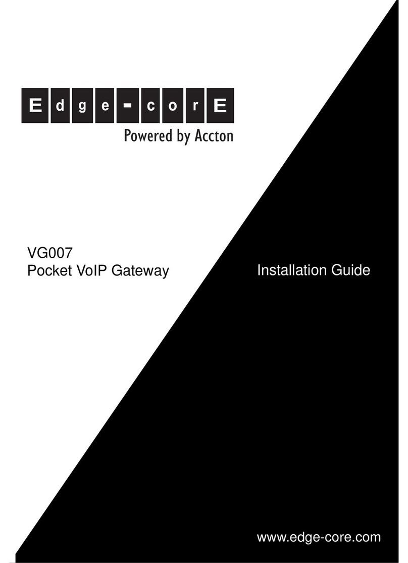 Edge-Core VG007 User manual