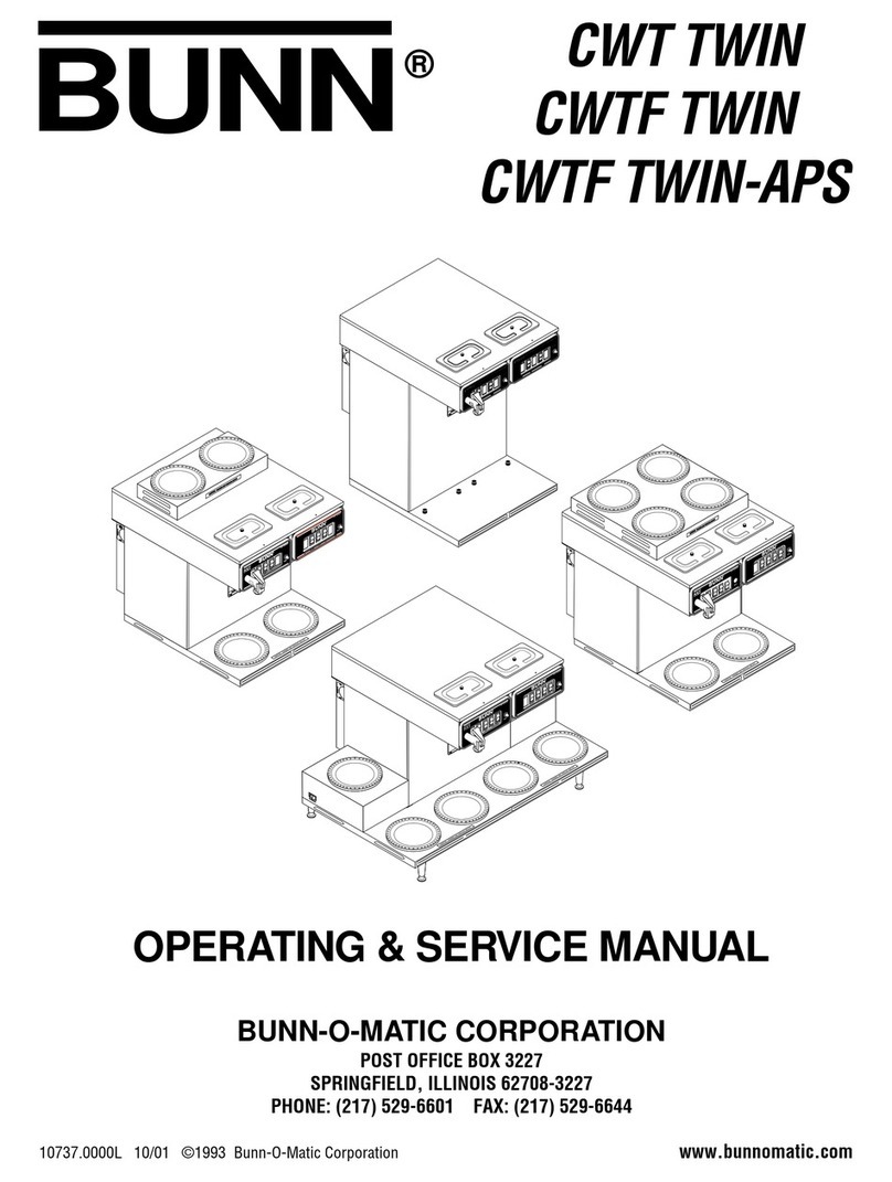 Bunn CWT TWIN Instruction and safety manual