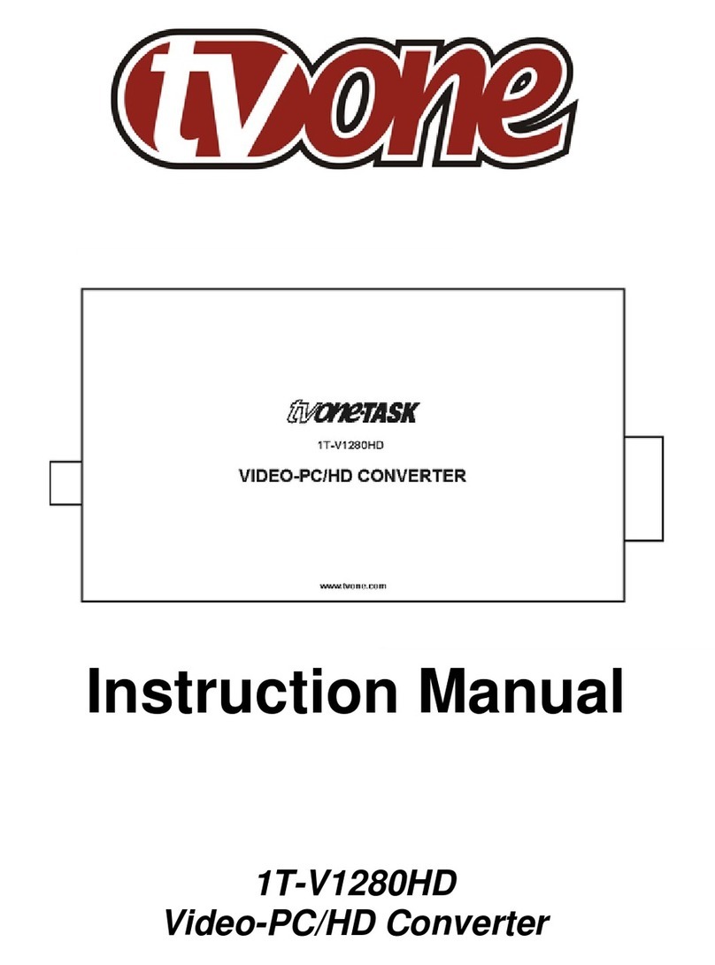 TV One 1T-V1280HD User manual