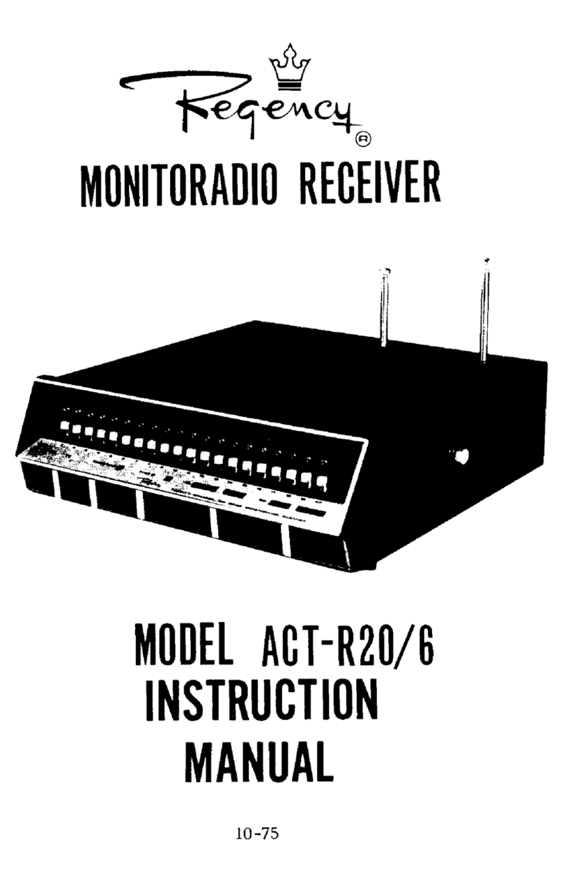 Regency ACT-R20/6 instruction manual