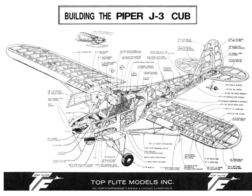 Top Flite Models Piper J-3 Cub User manual Top Flite Models Piper J-3 Cub User manual
