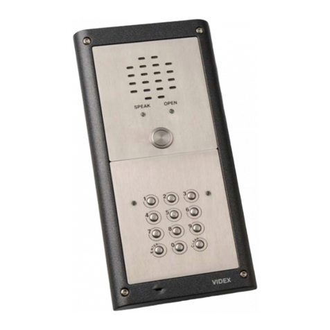 Videx Door Intercom System User manual