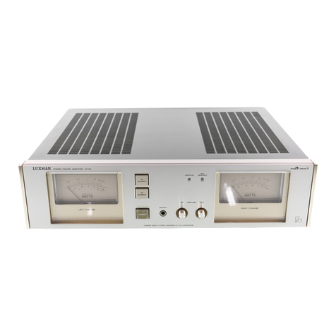Luxman M-02 User manual Luxman M-02 User manual