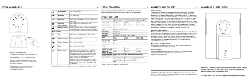 Third Wave Power mPowerPad 2 Lite User manual