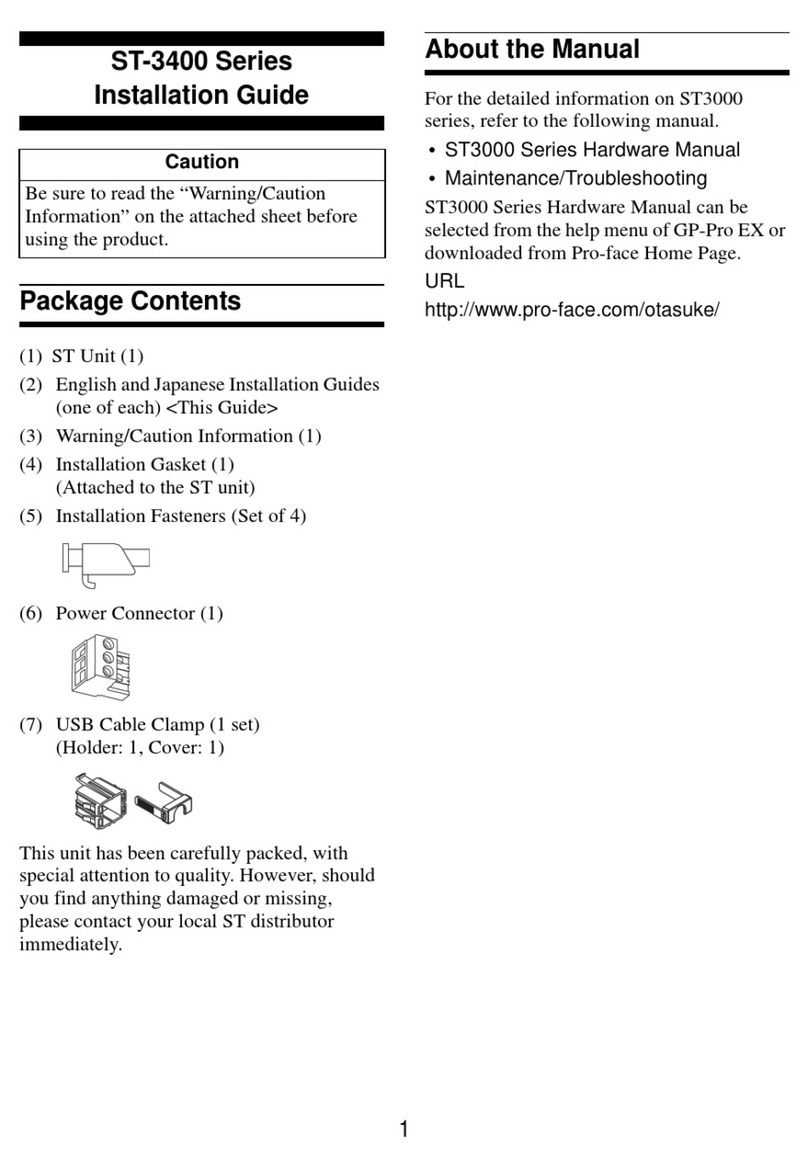 Pro-face ST-3400 Series User manual