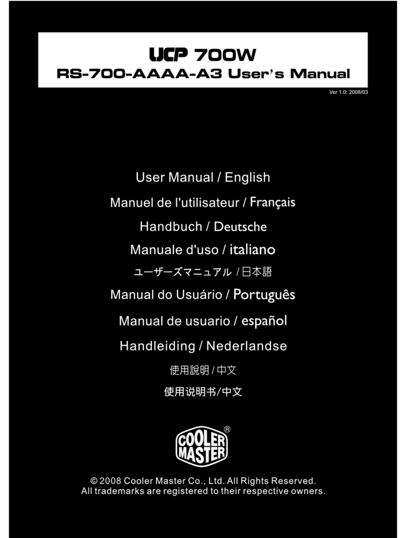 Cooler Master UCP RS-700-AAAA-A3 user manual