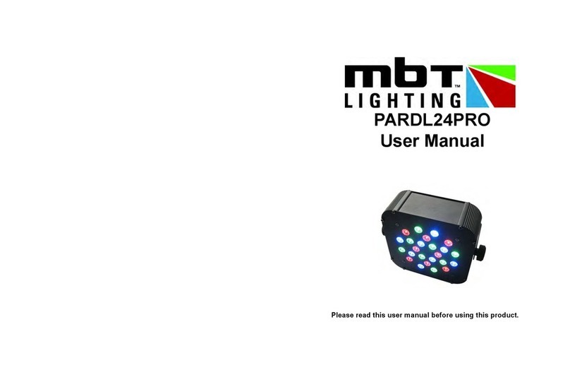 mbt Lighting PARDL24PRO User manual