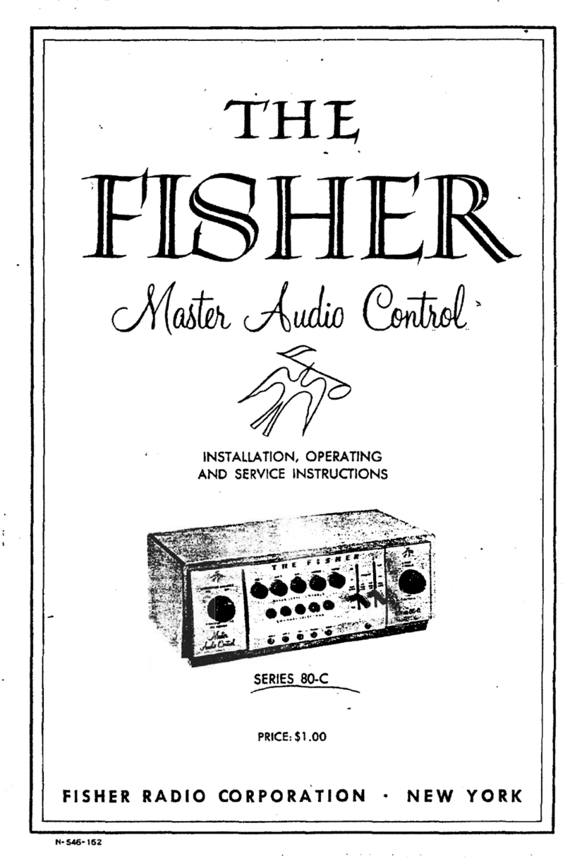 Fisher Series 80-C User manual Fisher Series 80-C User manual