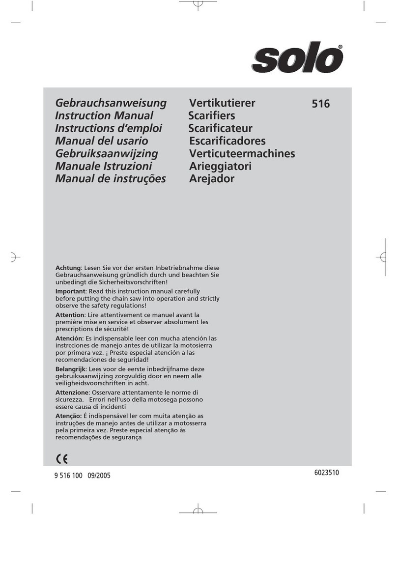 Solo 516 instruction manual