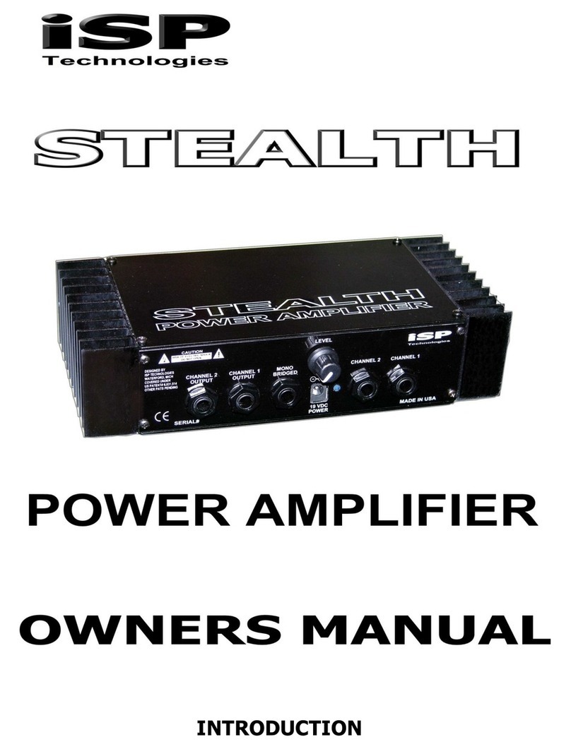 iSP Technologies STEALTH User manual