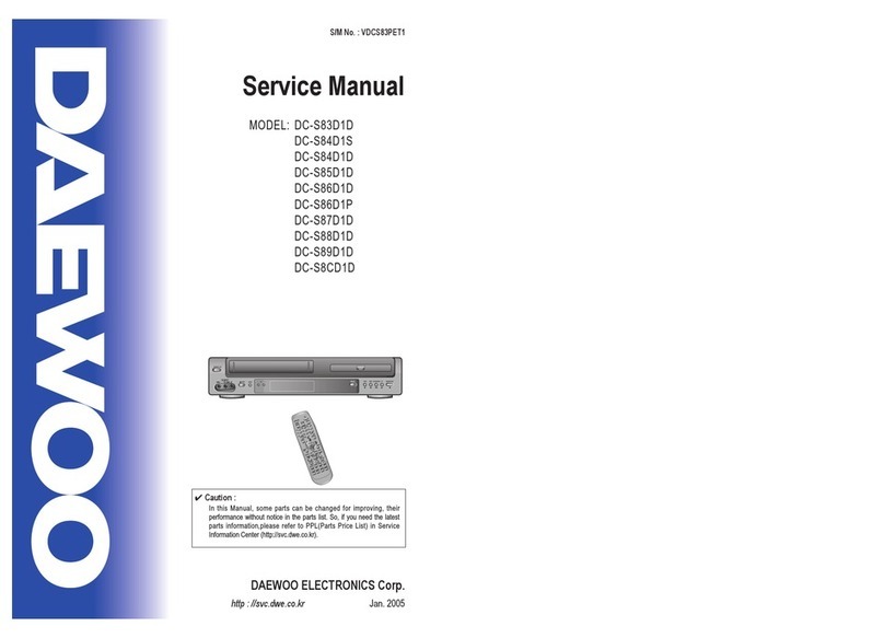 Daewoo DC-S83D1D User manual Daewoo DC-S83D1D User manual