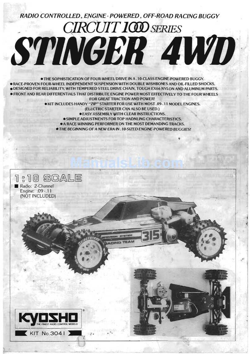 Kyosho Stinger 4WD Circuit 1000 series User manual Kyosho Stinger 4WD Circuit 1000 series User manual