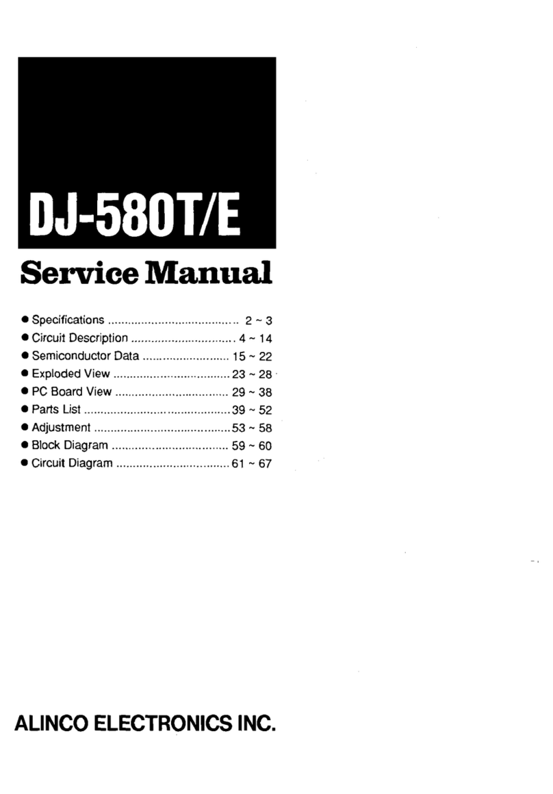 Alinco DJ-580T Service manual