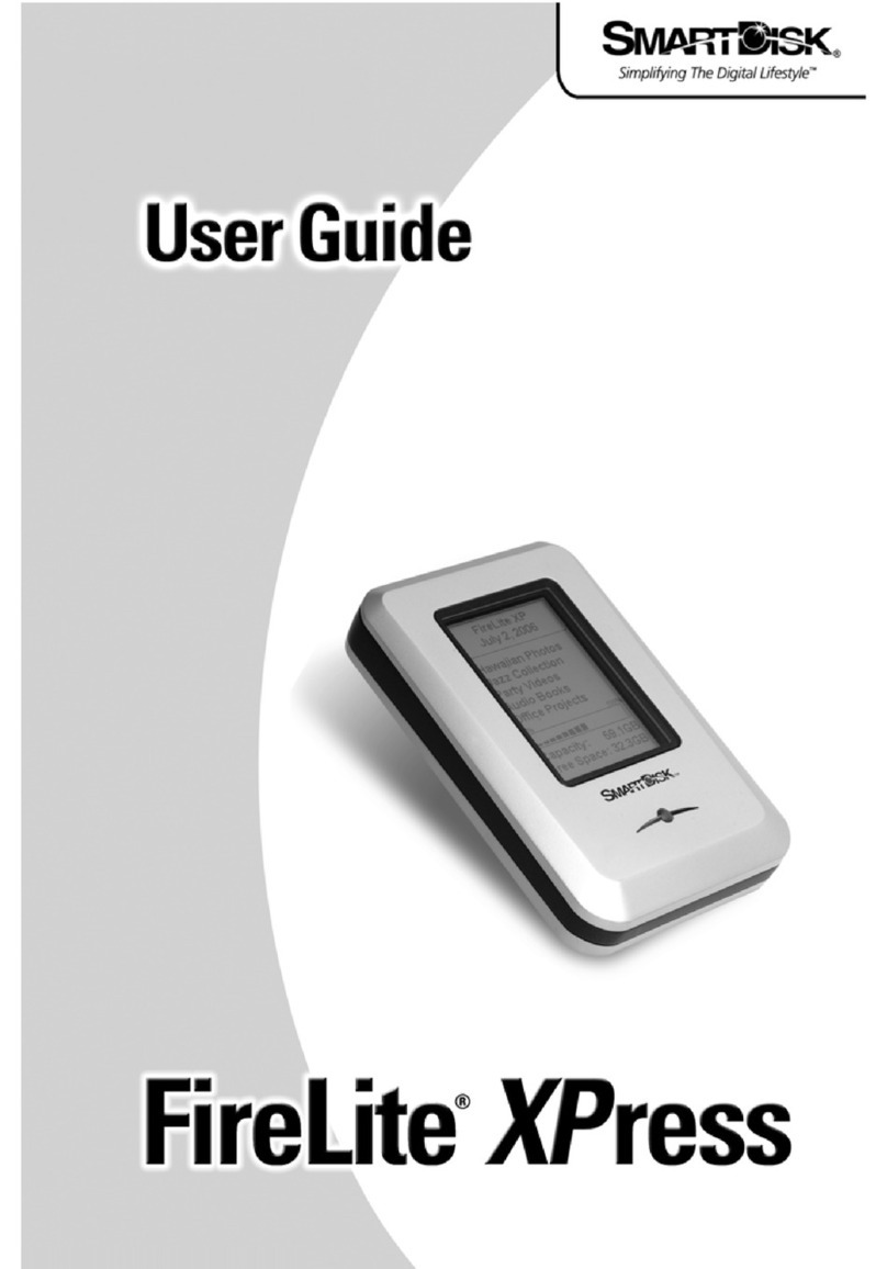 SmartDisk FireLite XPress User manual SmartDisk FireLite XPress User manual