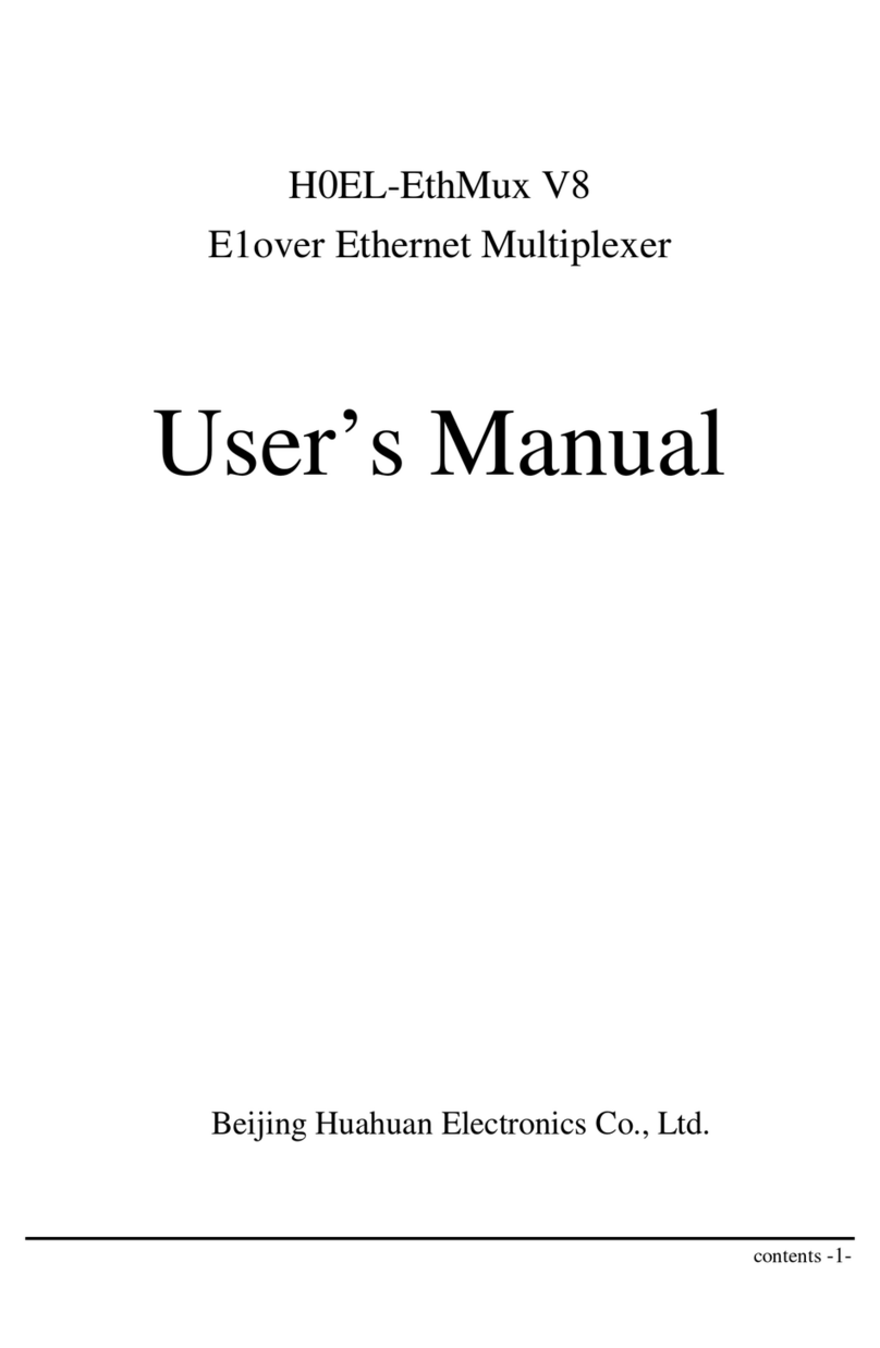 Beijing Huahuan Electronics H0EL-EthMux V8 user manual