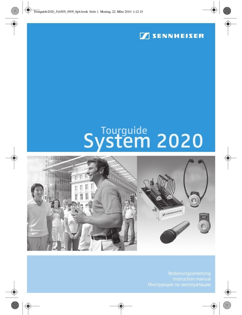 Sennheiser Tourguide System 2020 SKM 2020 D instruction manual