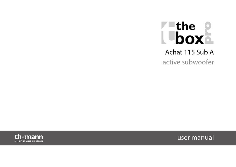 thomann Achat 115 Sub A User manual thomann Achat 115 Sub A User manual