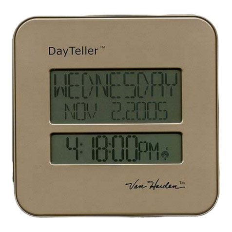 Van Harden DayTeller instruction manual