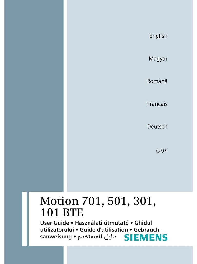 Siemens Motion 701 BTE User manual