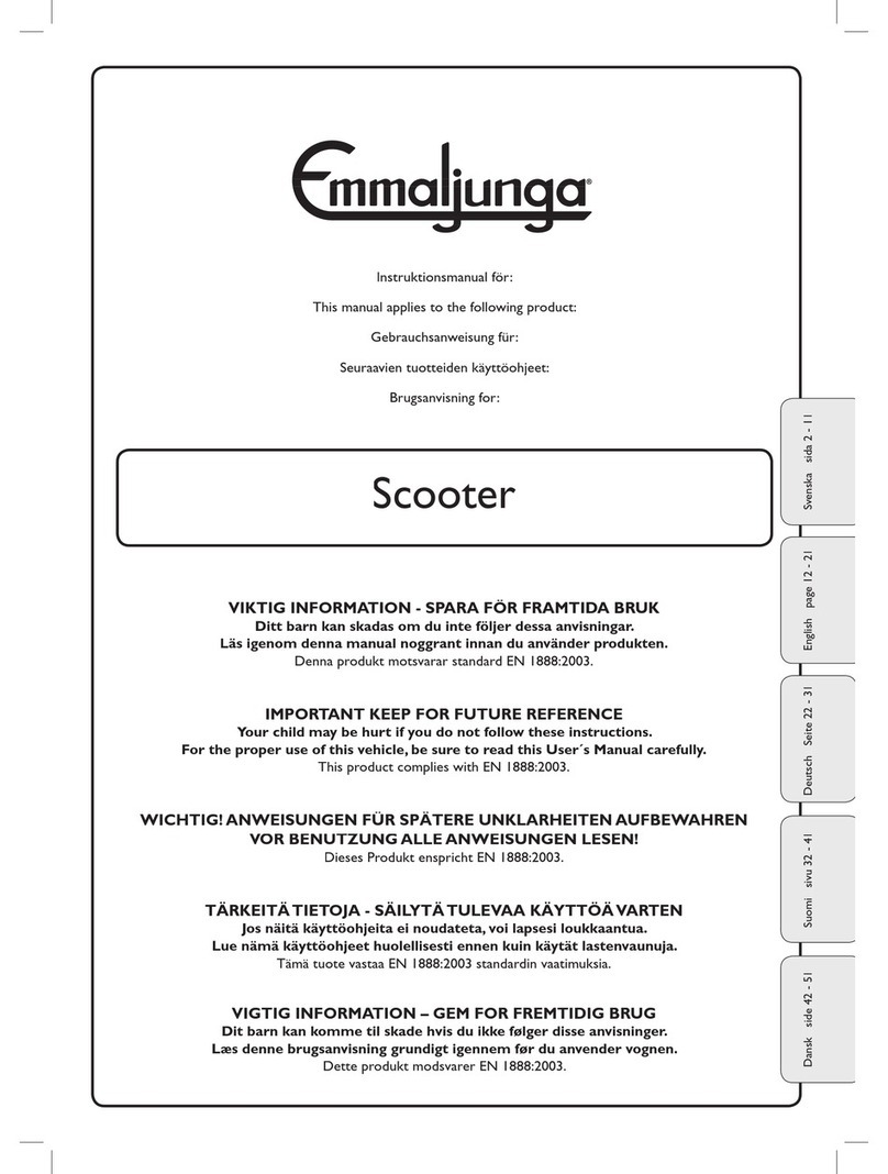 Emmaljunge Scooter User manual