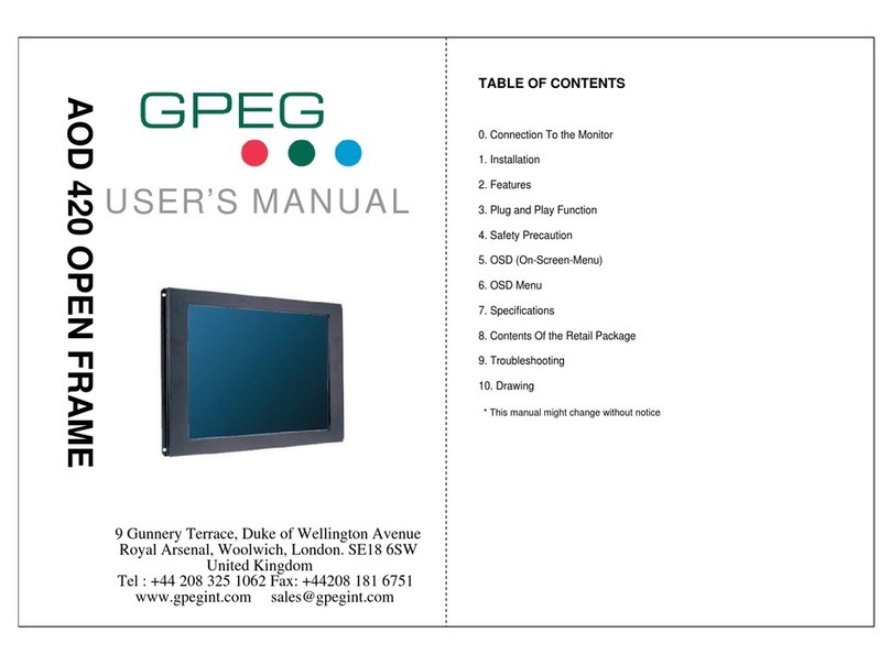GPEG AOD 420 User manual