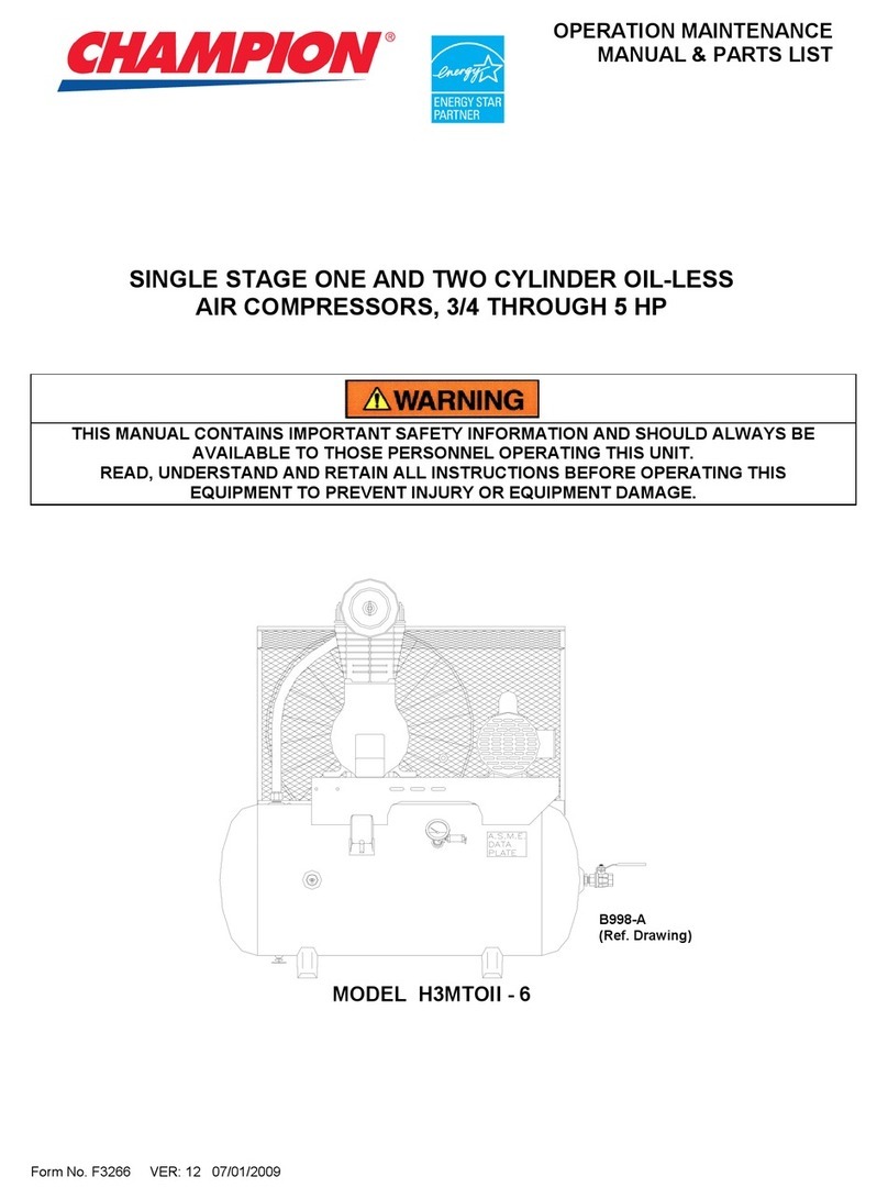 Champion CCE10 User manual