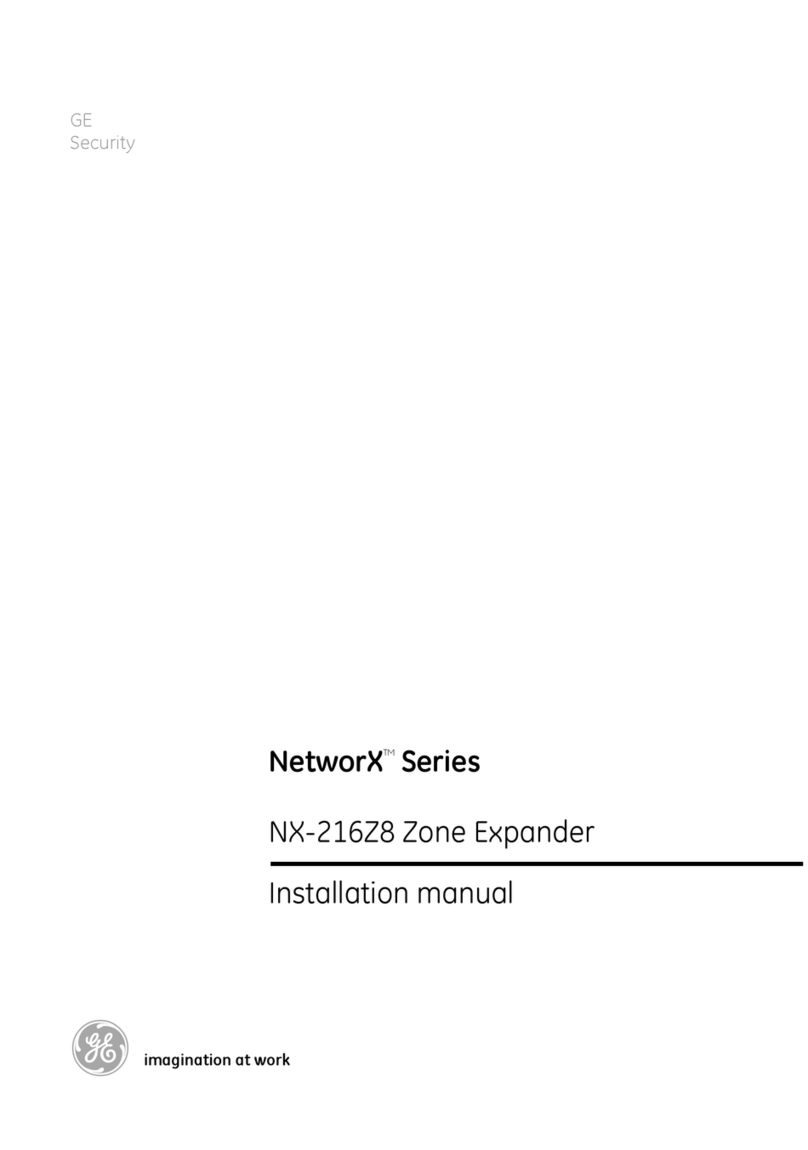 GE Security NetworX NX-216Z8 installation manual