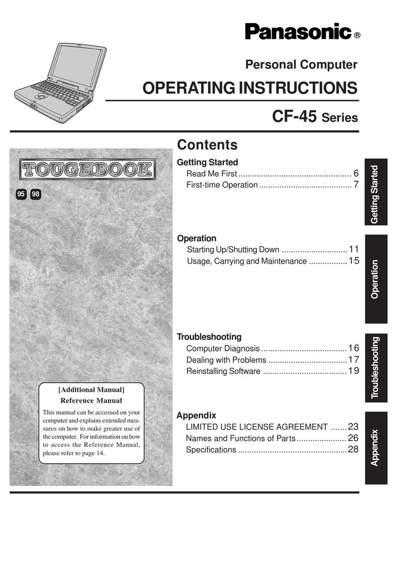 Panasonic CF-45 Series User manual Panasonic CF-45 Series User manual