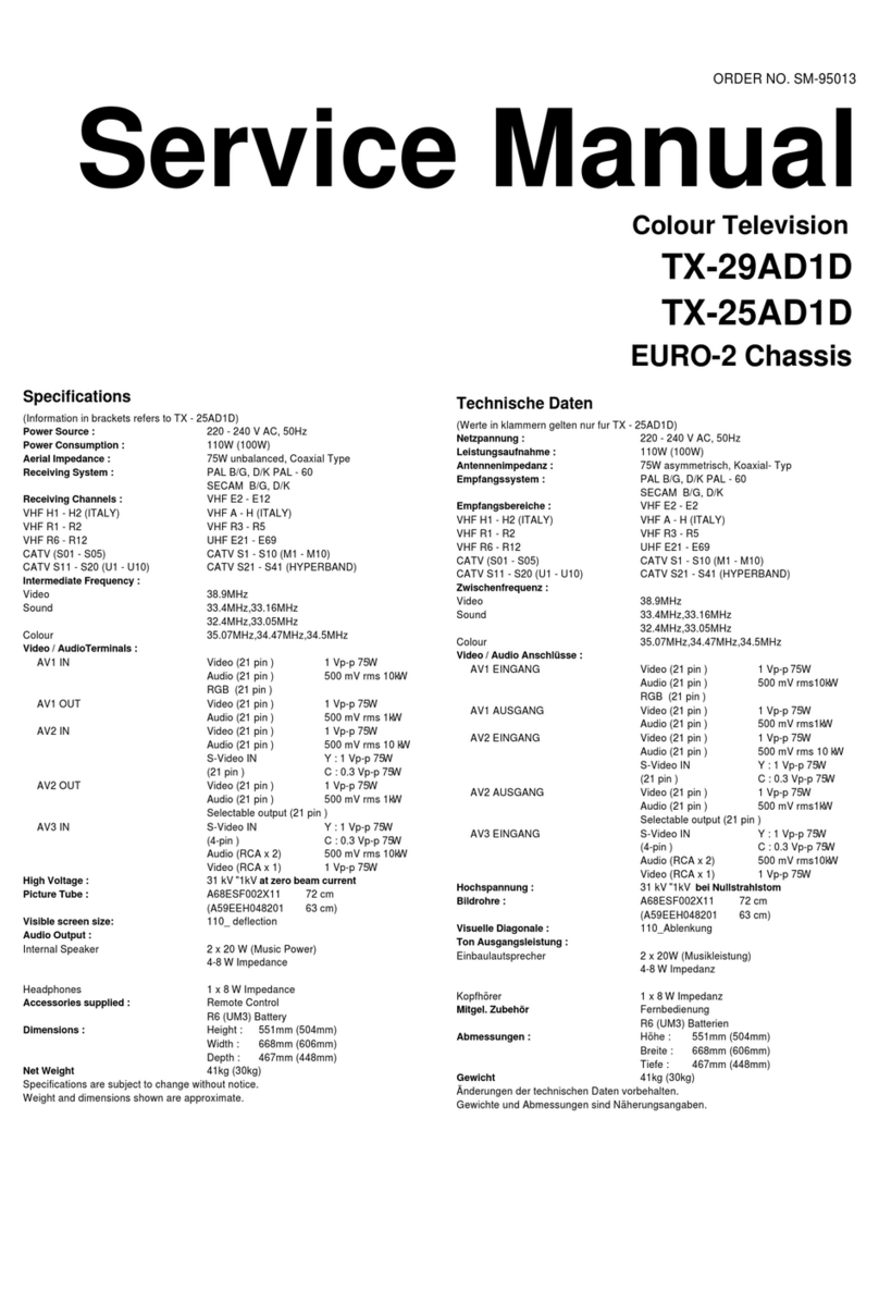 Panasonic TX-29AD1D User manual