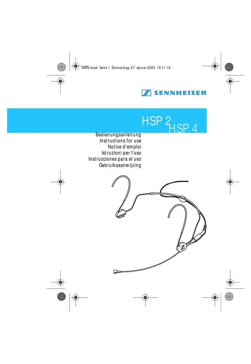 Sennheiser HSP 2 Instructions for use