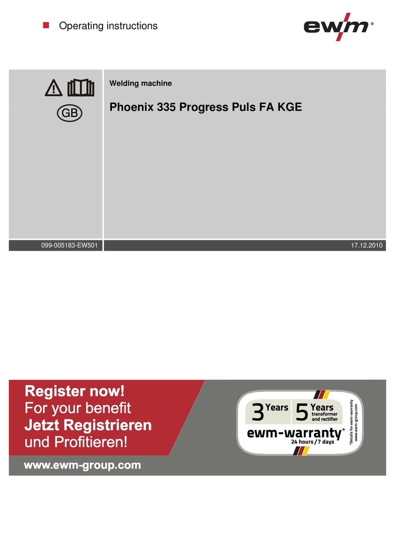 EWM Phoenix 335 Progress Puls FA KGE User manual