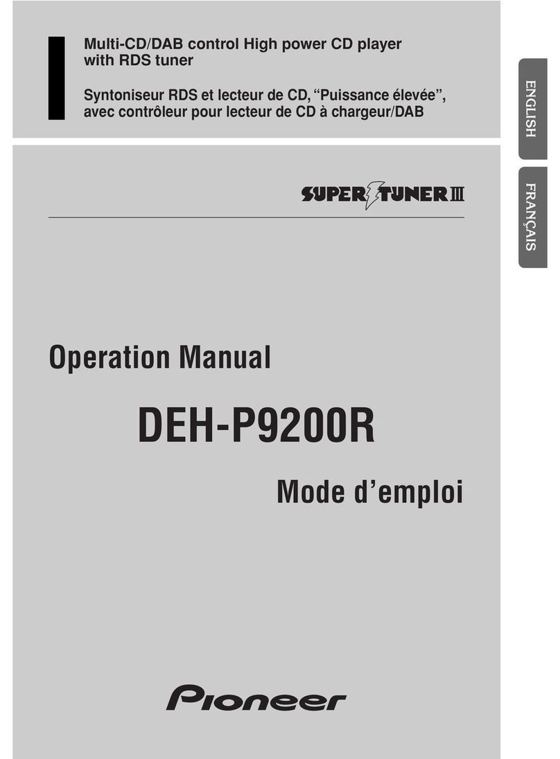 Pioneer DEH-P9200R User manual