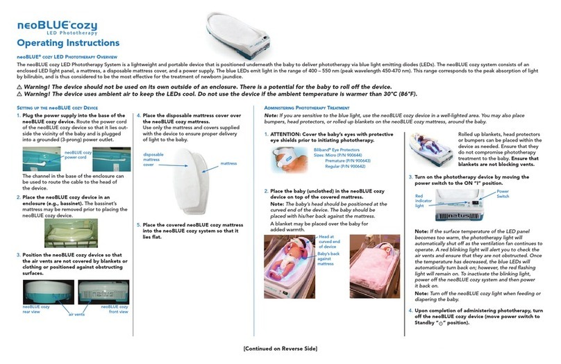 natus neoBLUE cozy operating instructions