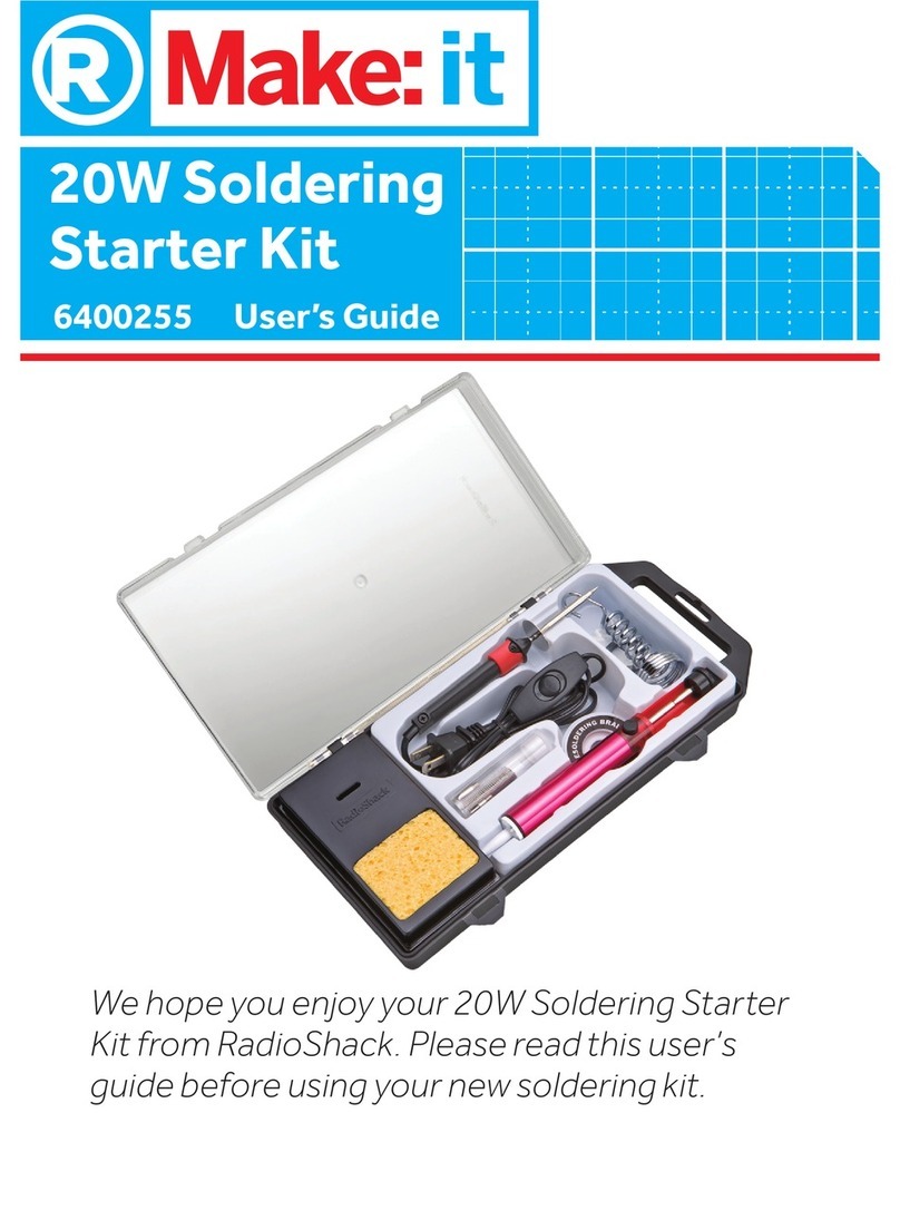 Radio Shack 20W Soldering Starter Kit user guide