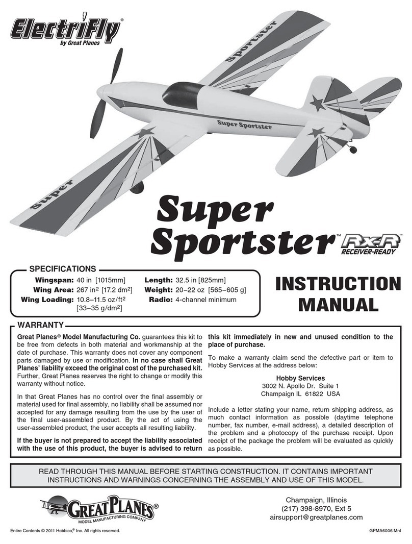 electrifly Super Sportster RX-R User manual