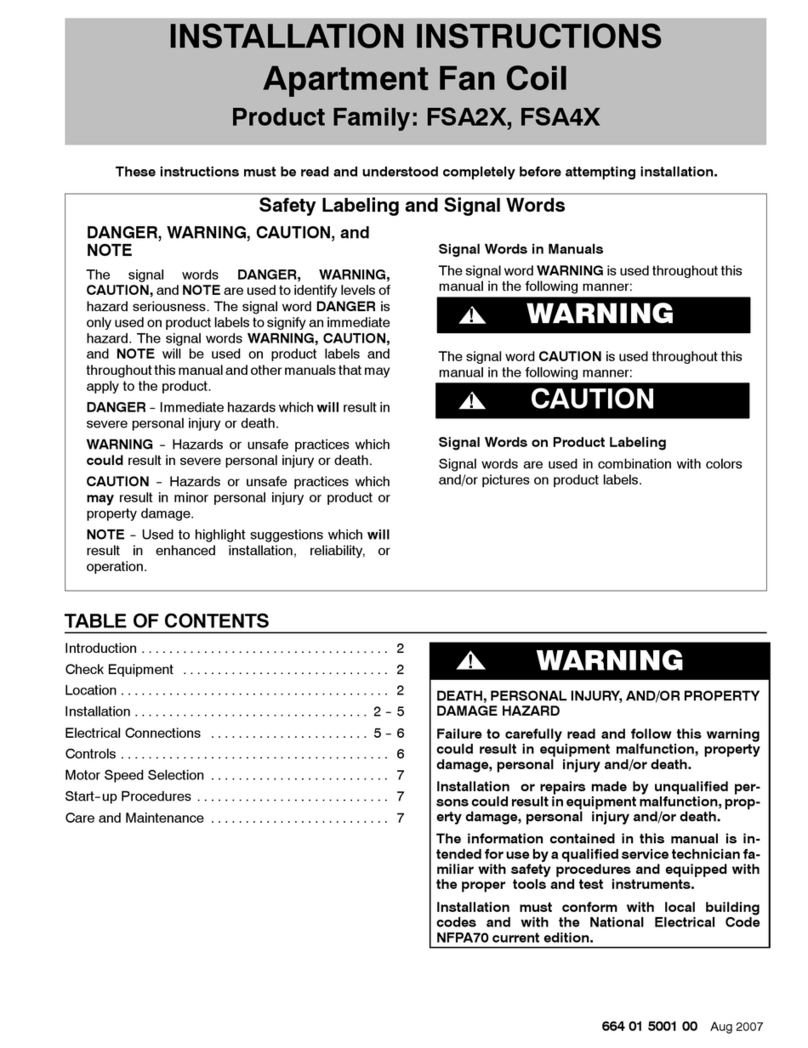 Arcoaire FSA2X installation instructions