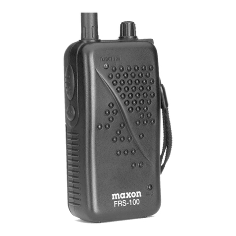 Maxon FRS-100 owner's manual