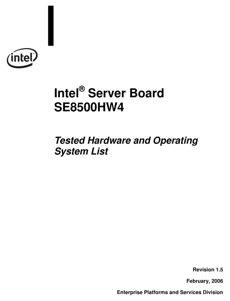 Intel SE8500HW4 Installation instructions