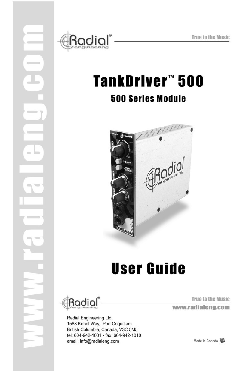 Radial Engineering TankDriver 500 user guide
