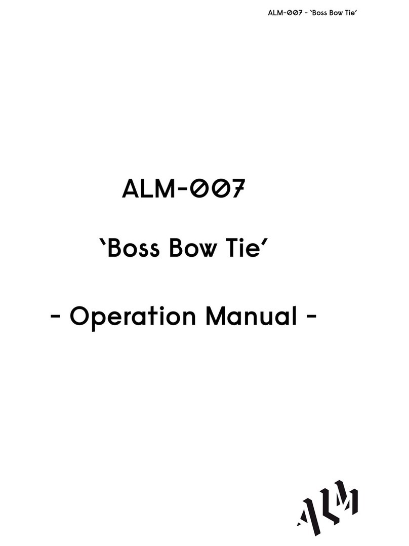 ALM Boss Bow Tie Operation manual