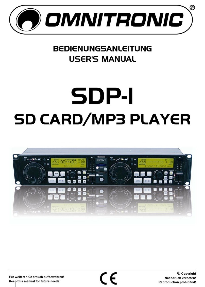 Omnitronic SDP-1 user manual
