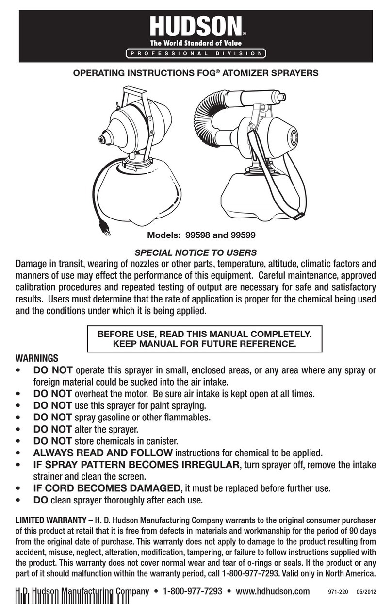 Hudson 99598 User manual